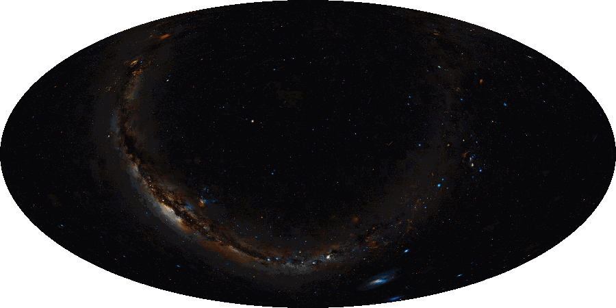 DSS2 all sky image (aitoff projection)