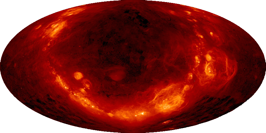 H-Alhpa all sky image (aitoff projection)